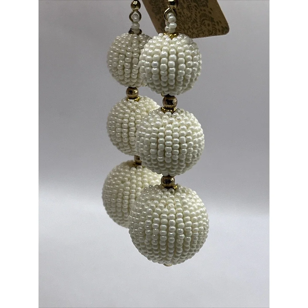 Treasure Beaded‎ Dangle Earrings 3.5